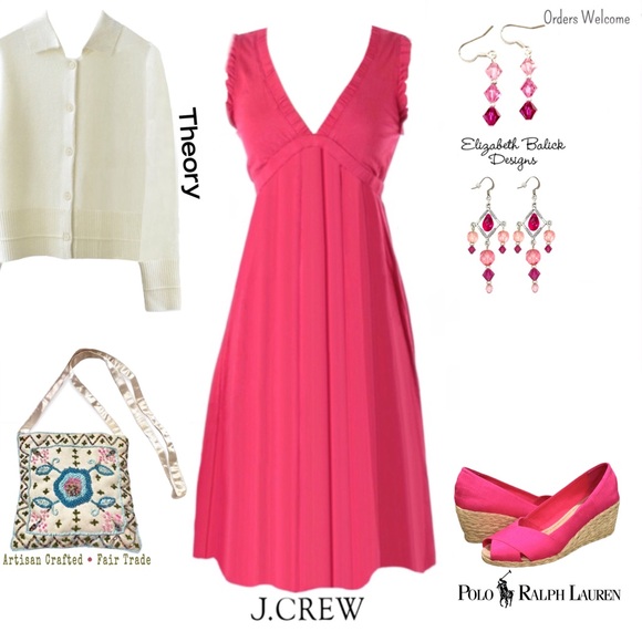 Handmade Swarovski Crystal•Sterling Silver Breast Cancer Awareness Earrings, NEW - Picture 6 of 7